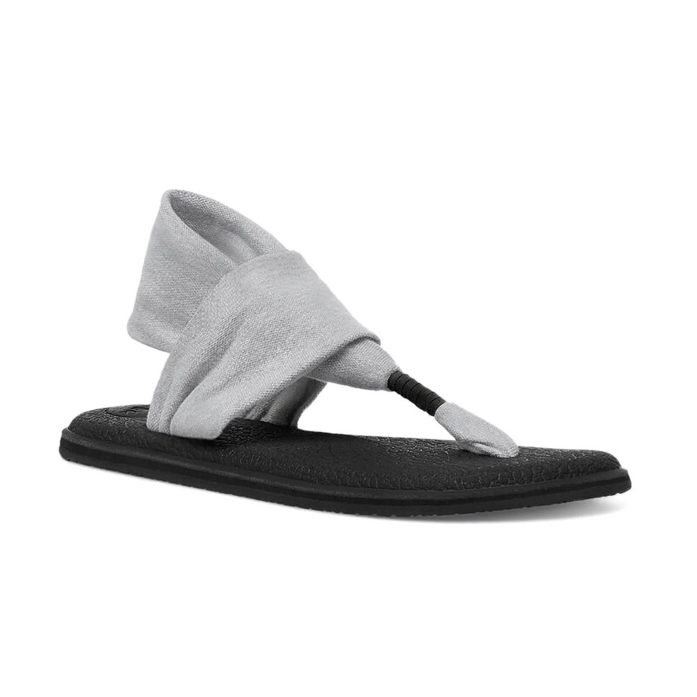 Sanuk sz 8 Womens Jersey Knit Yoga Sling Back Sandal Slip On Comfy Travel Walk